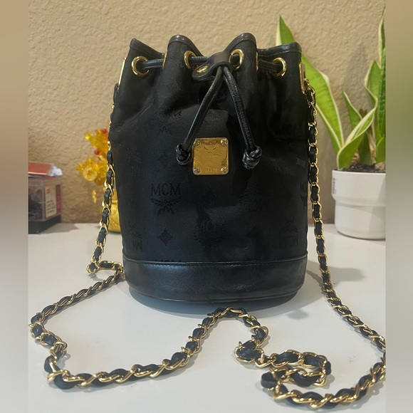 MCM Handbags - MCM SMALL VINTAGE DRAWSTRING BAG